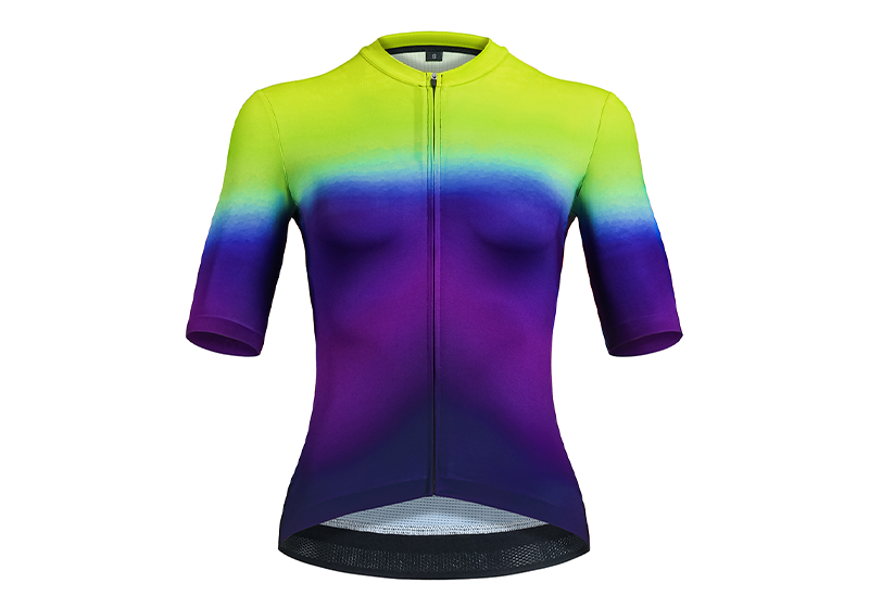 RT0049W Women Cycling Jersey-Green/Purple