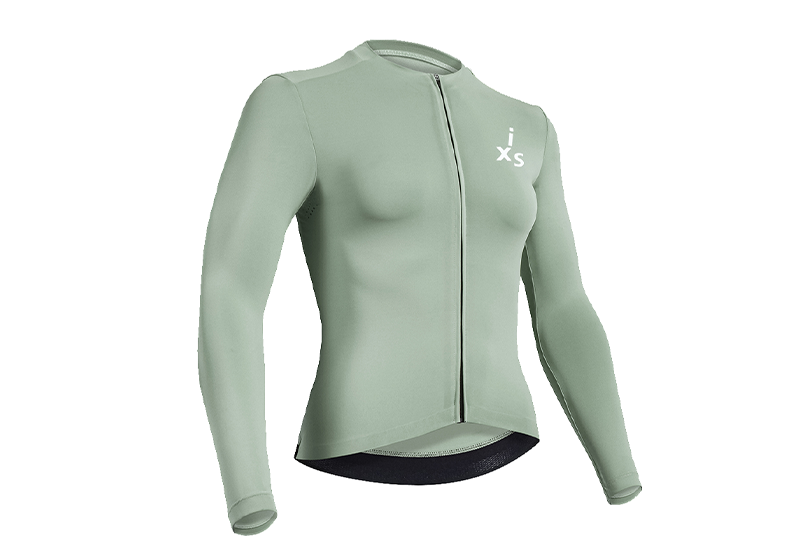 RT0040W Women&rsquo;s Pro Cycling Long Sleeve Jersey-Green