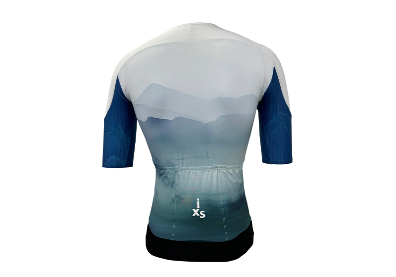 RT0043 Men&rsquo;s Pro Neo Cycling Jersey-White/Blue