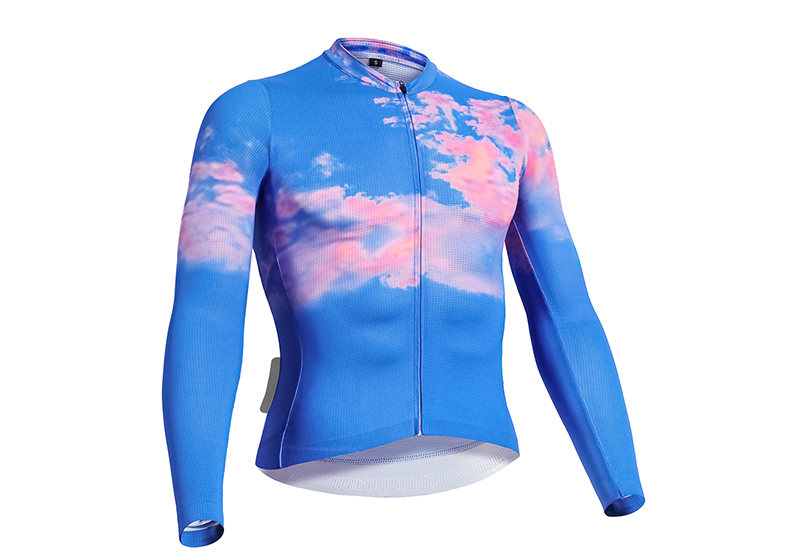 RT0039 Men's Carbon Cycling Jersey-Blue