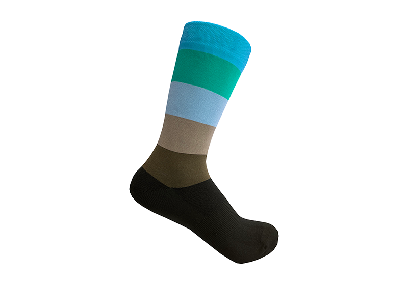 RA0078 Outdoor Cycling Socks-Green/Blue