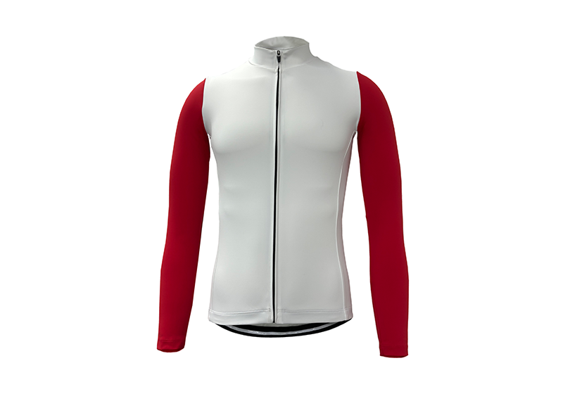 RT0076 Long Sleeve Jacket-White-Red