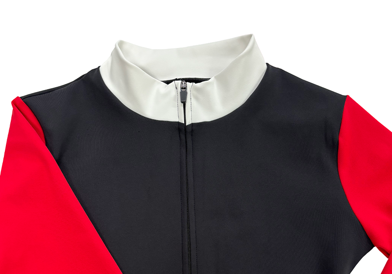 RT0076 Long Sleeve Jacket-Black/Red