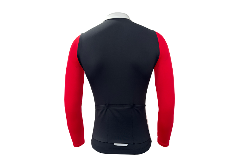 RT0076 Long Sleeve Jacket-Black/Red