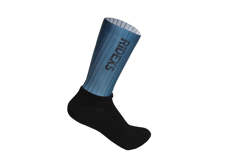 RA0029 Cycling Aero Socks-Blue-Grey