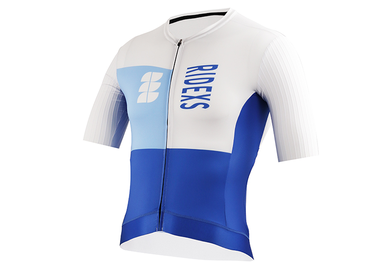 RT0091 Men&rsquo;s Pro Cycling Jersey-Blue/White